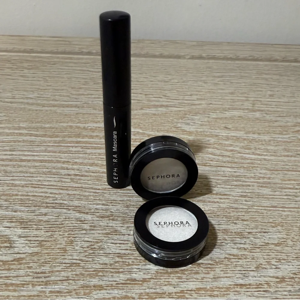 Sephora Black Mascara and 2 Eyeshadow